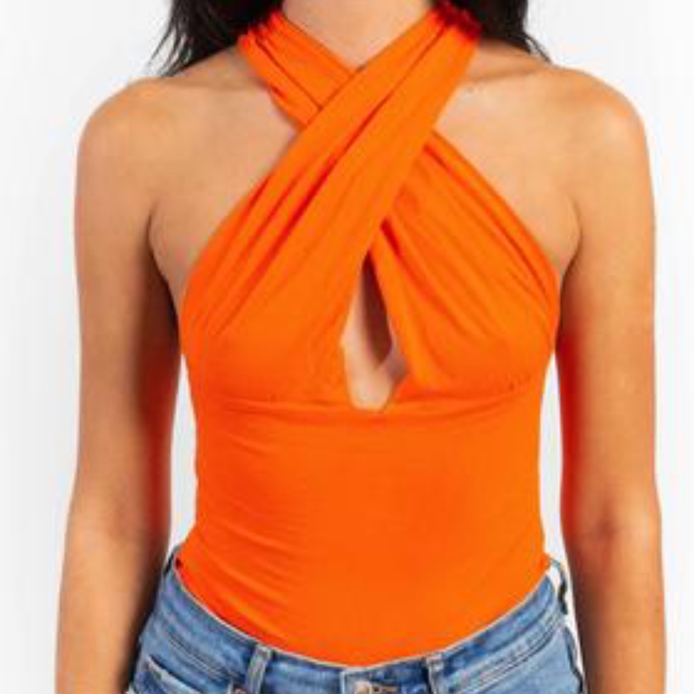 Orange Crossover Tank